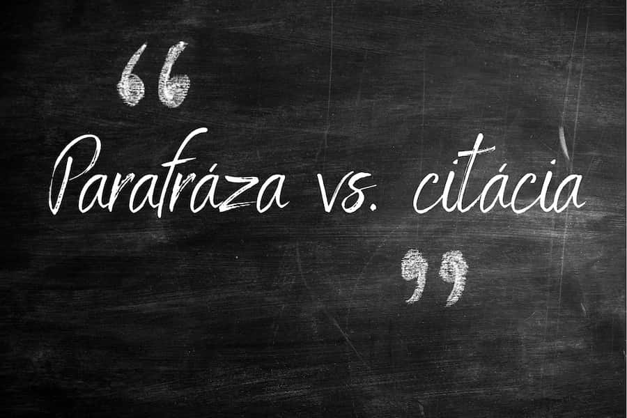parafraza vs. citacia